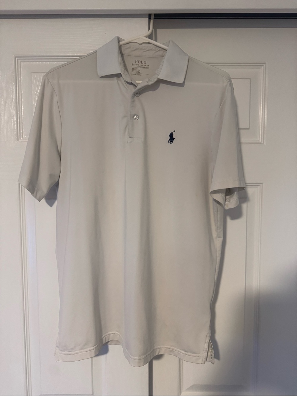 Polo by Ralph Lauren White Polo with Navy Pony